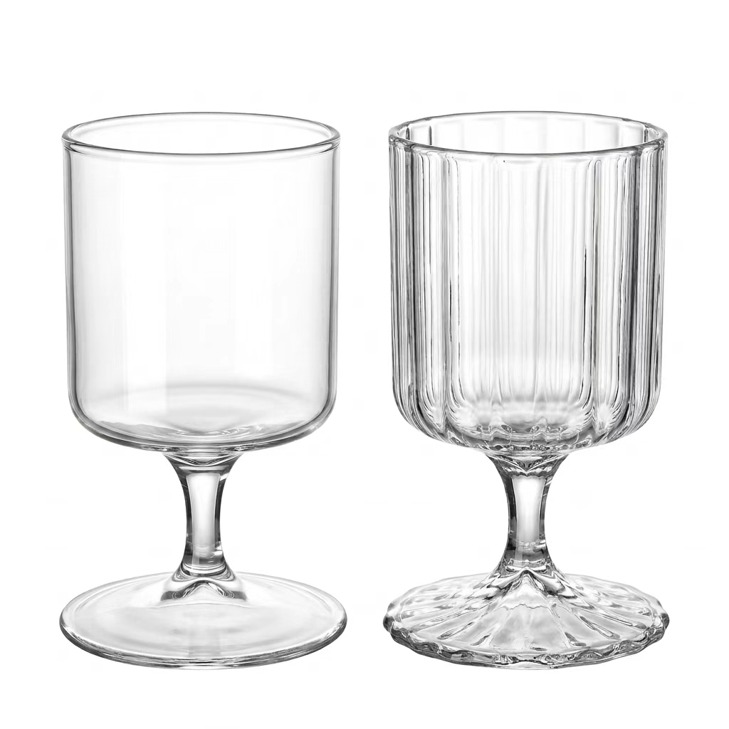 Espresso Shot Glass - 2‑Stijl glazen beker met doorzichtige steel,