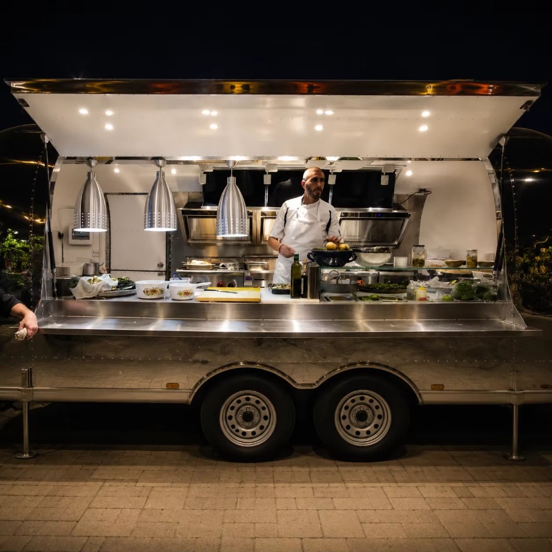 Coffee Van Equipment - Foodtruck, koffiekar, straatverkoper, foodtruck, koffie, hotdogkar,